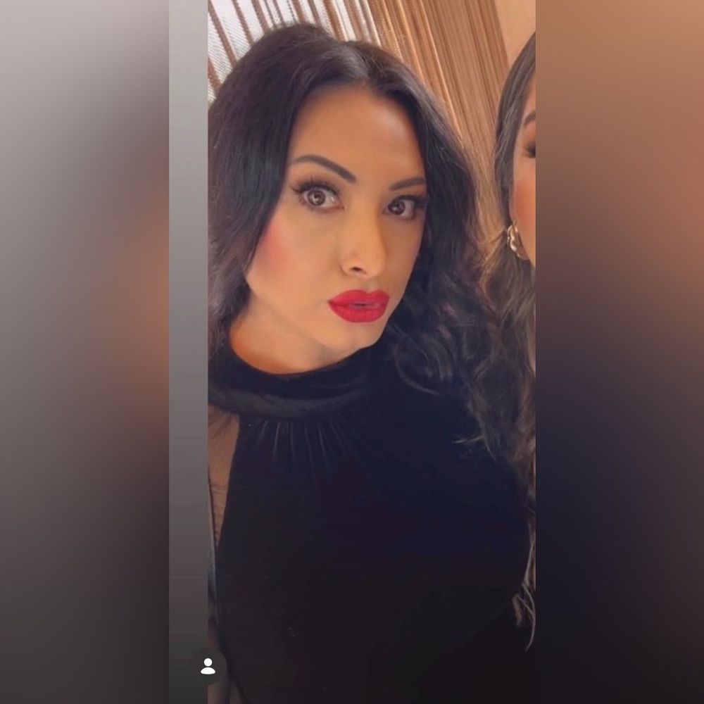 Calvin Klein Dress Womens 8 Black Velvet Sheer Sleeve Mock Neck Minimal Holiday